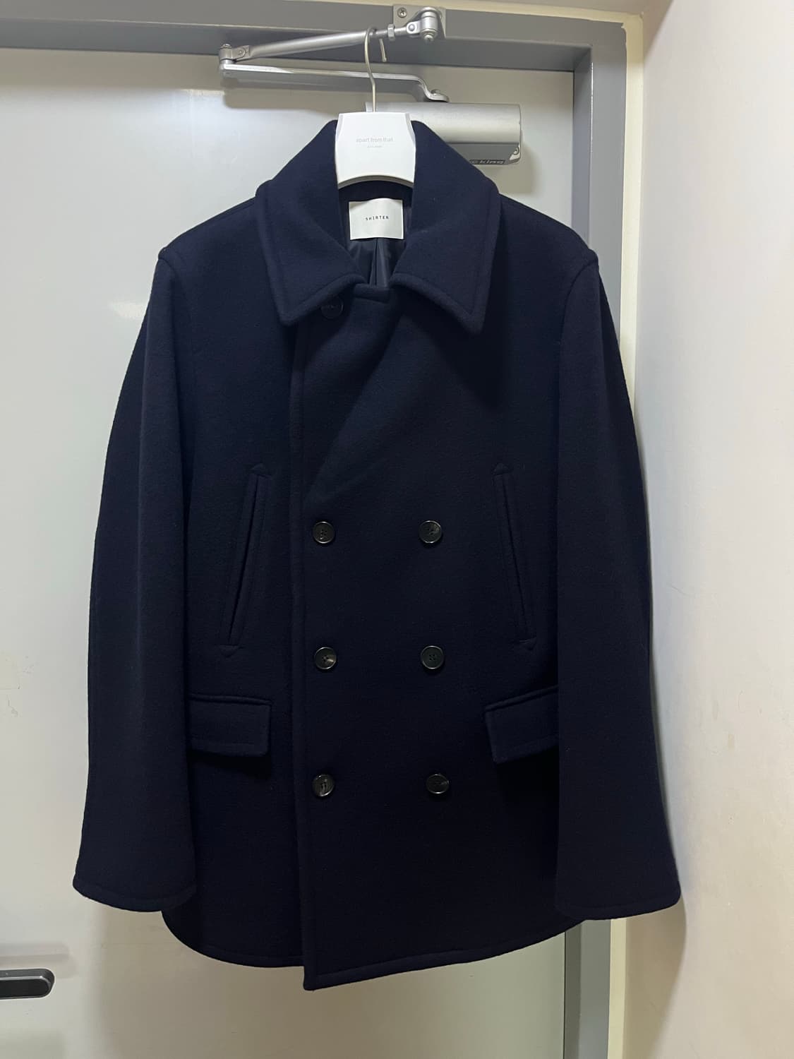 [s] 25fw 셔터 피코트 네이비 상품이미지5