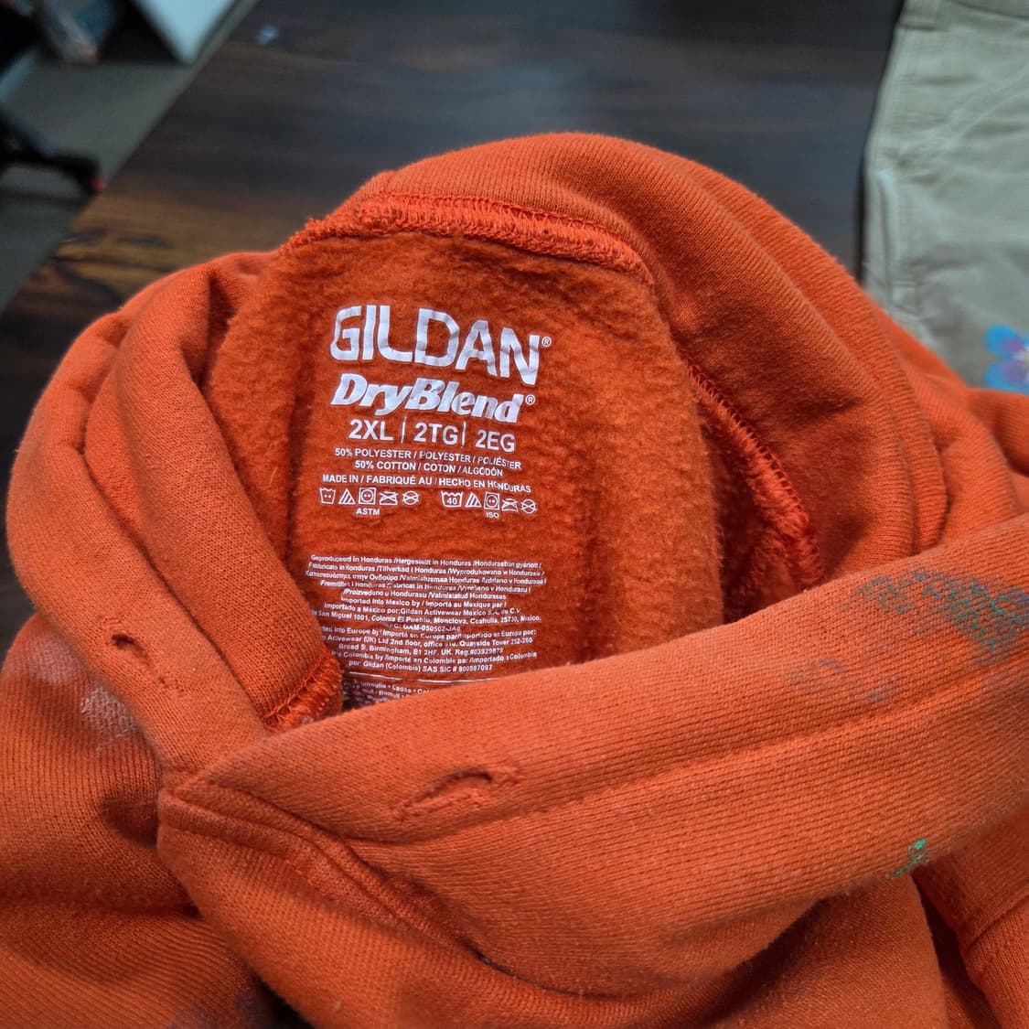 길단 패치워크 페인팅 맨투맨 상품이미지7