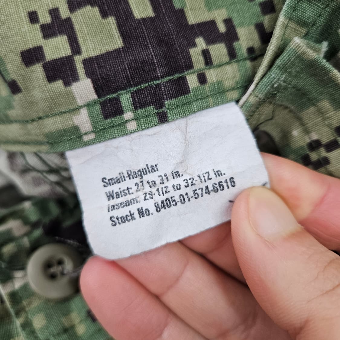 미해군 AOR2 워크 팬츠 S R 상품이미지5