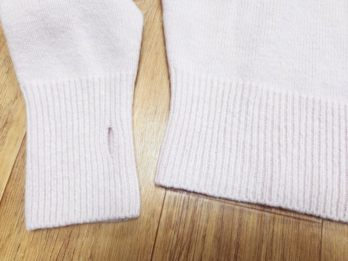 아우브아워(AUBOUR) 슈퍼메리노울 보우트넥 퍼프 라운드니트 55-66 상품이미지9