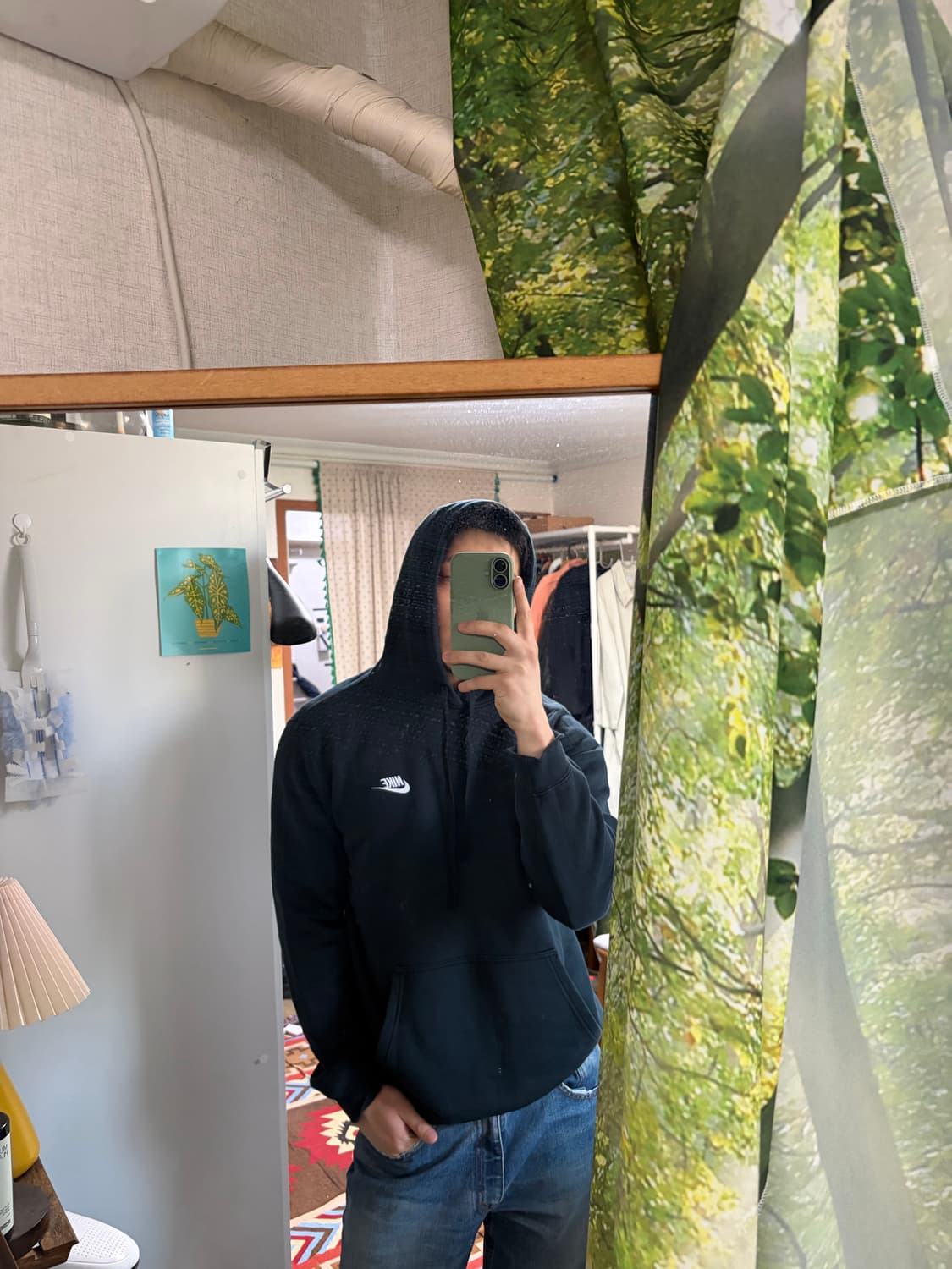 L) 나이키 후드티 블랙 상품이미지2