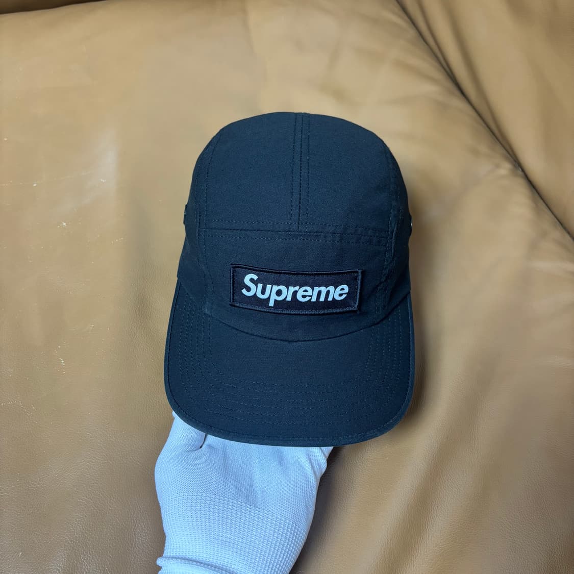 슈프림 캠프캡 모자 박스로고 24ss 밀리터리 블랙 상품이미지2