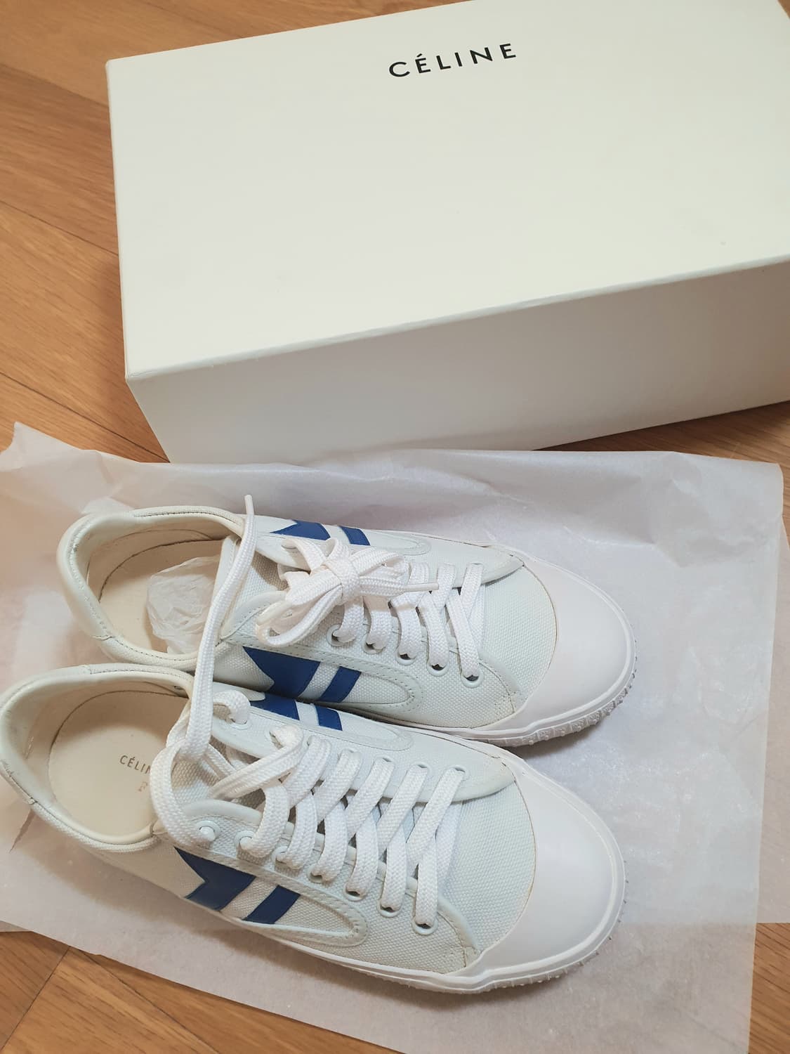 셀린느 플림솔 스니커즈 블루 37사이즈 상품이미지1