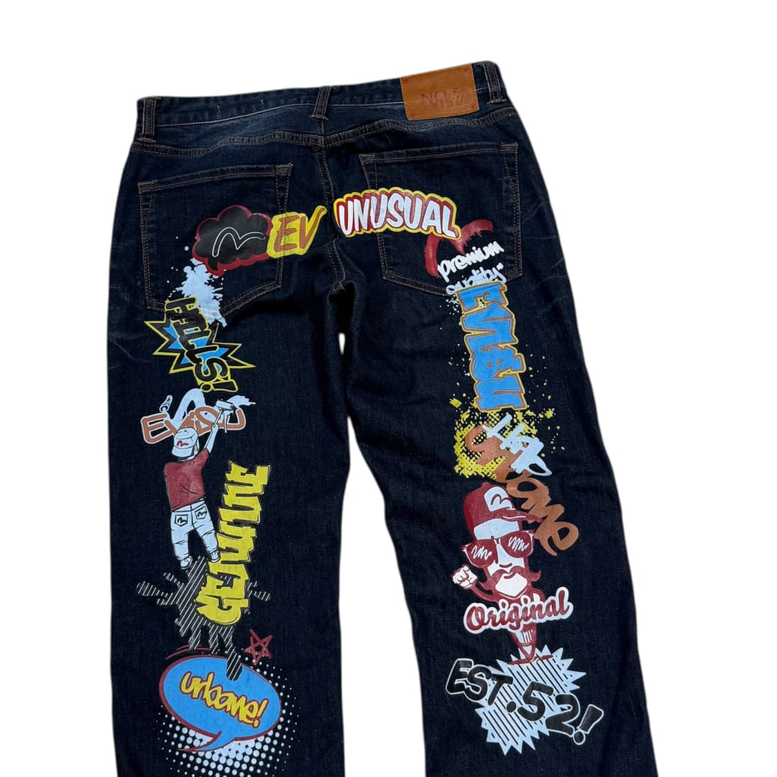 EVISU 에비수 프린팅 빅로고 데님 팬츠 바지 상품이미지2