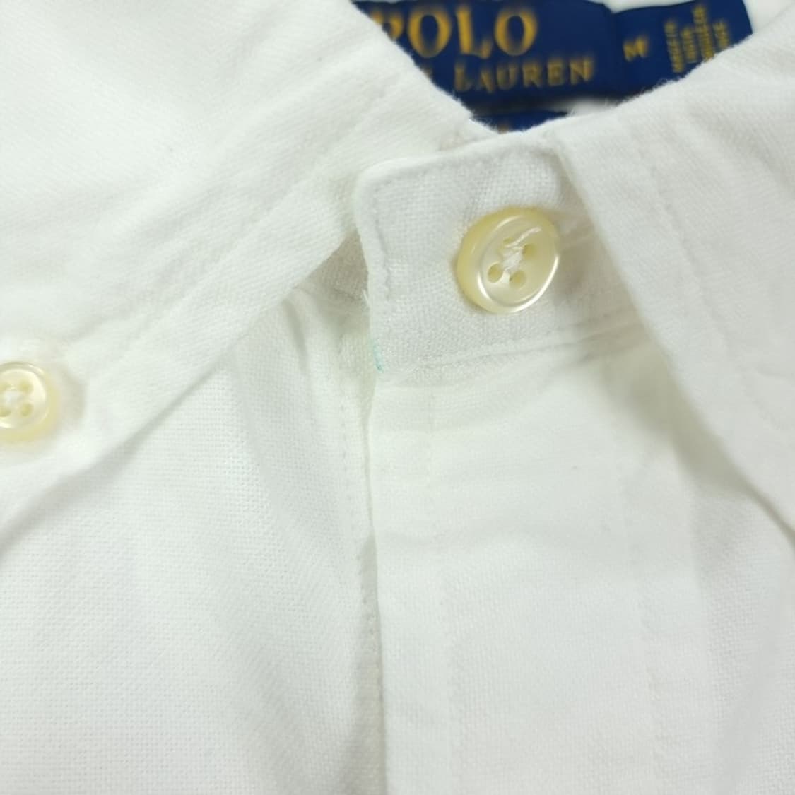 [폴로 랄프로렌] 포니 로고 자수 커스텀핏 셔츠 화이트 M18940 상품이미지10
