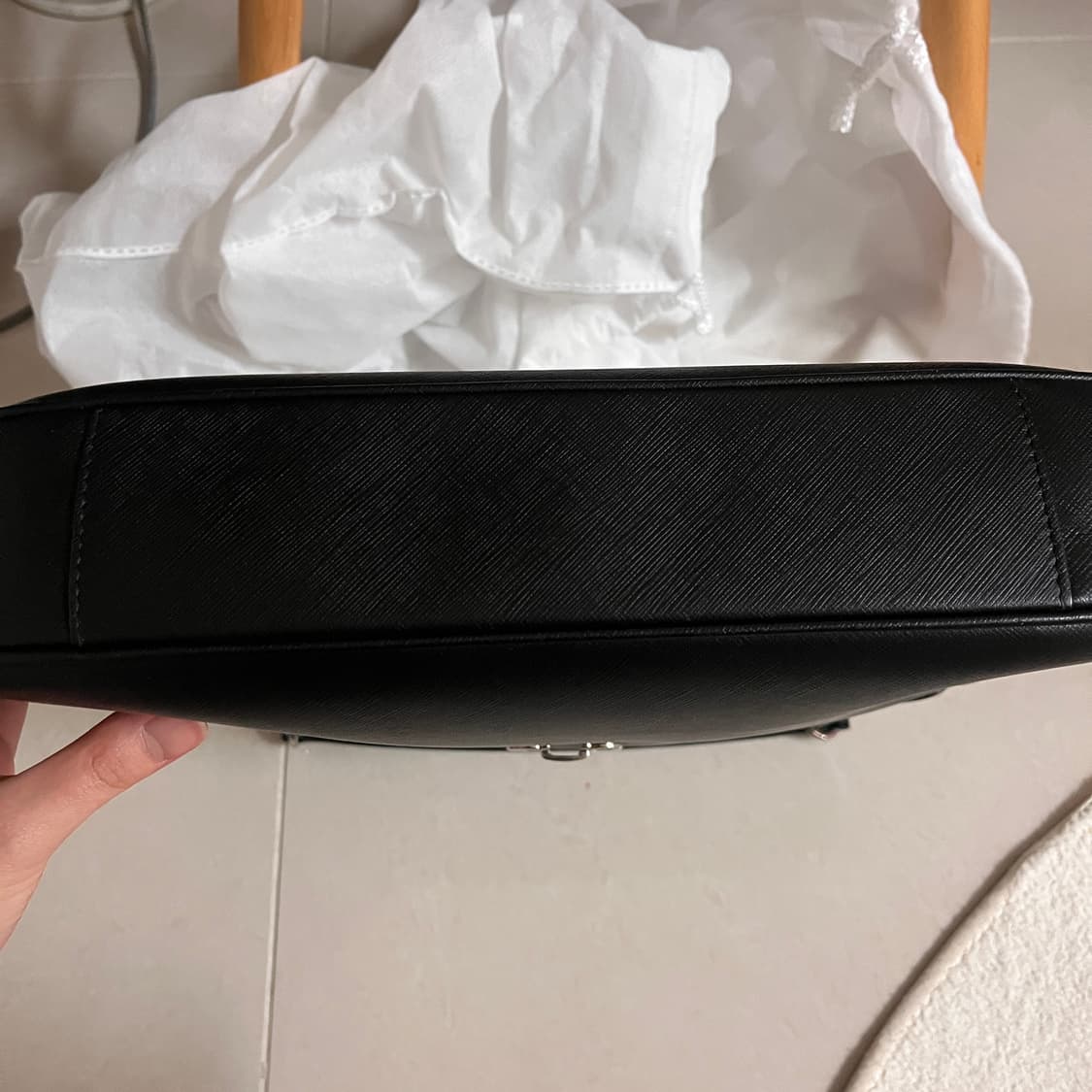 페레가모 블랙 간치니 숄더백 상품이미지6