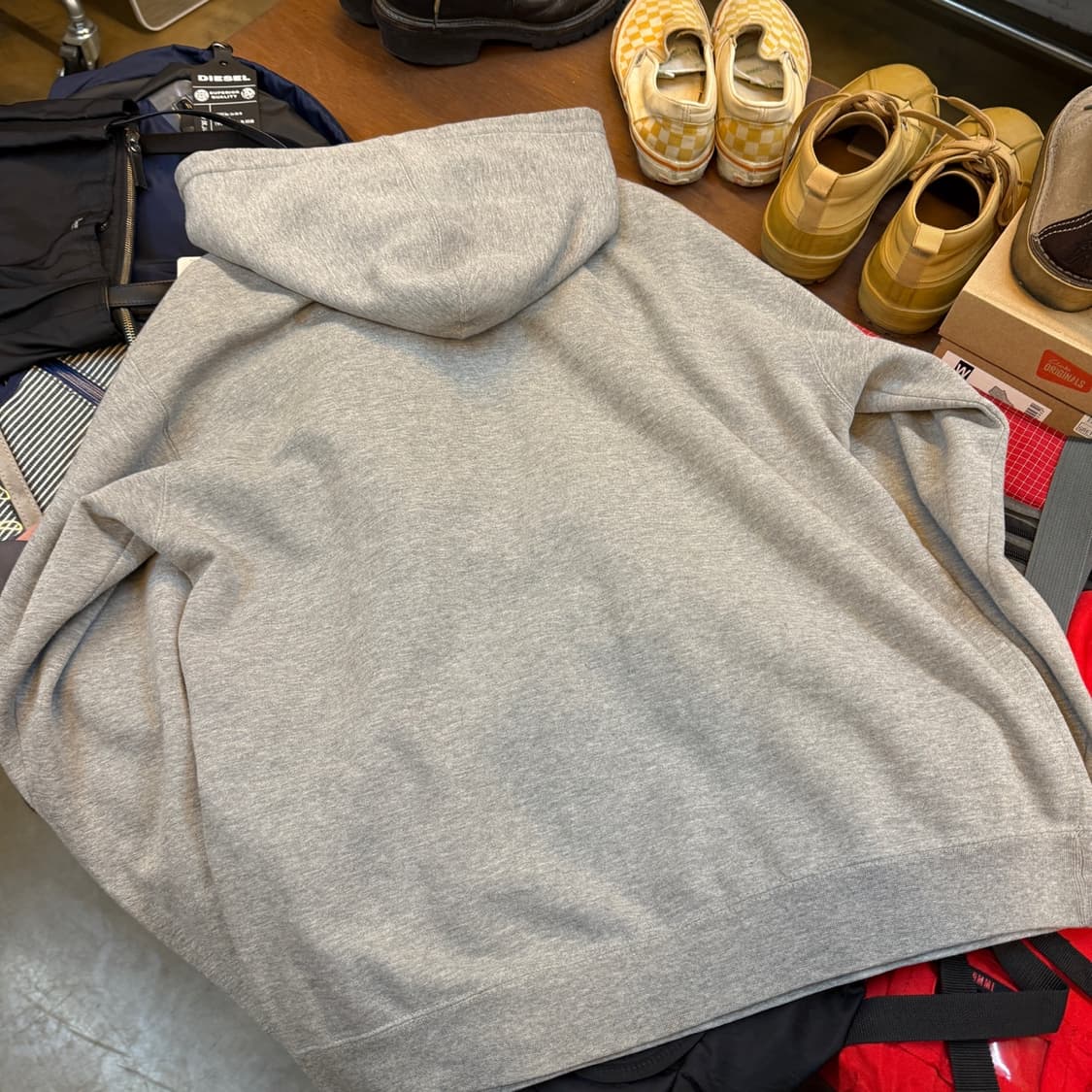 90S 엑스라지 멜란지 후드티 러시아 생산 상품이미지4