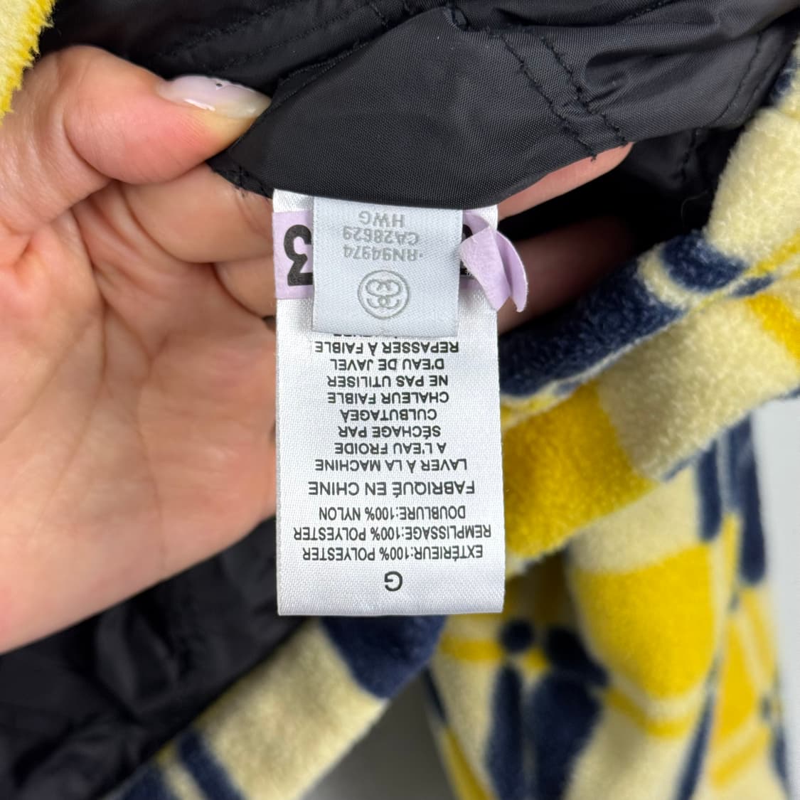 Stussy 스투시 brent polar 체크 플리스 자켓 L 상품이미지5
