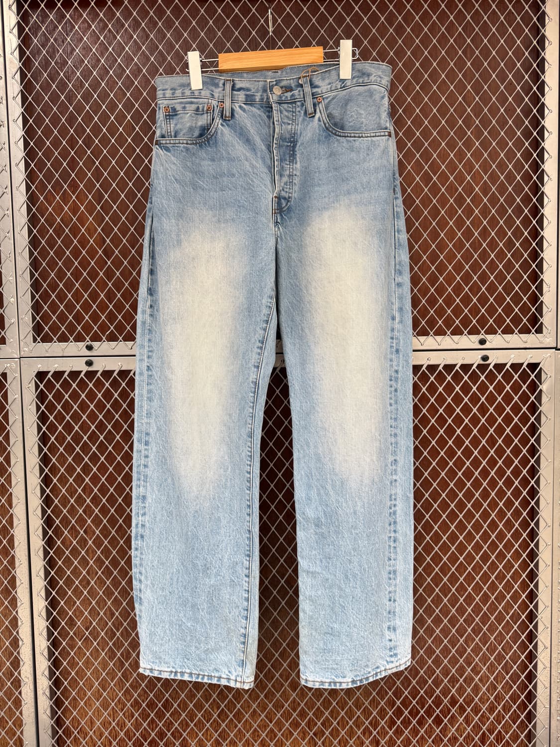 아웃스탠딩 신치백 셀비지 데님팬츠 연청 32 상품이미지1