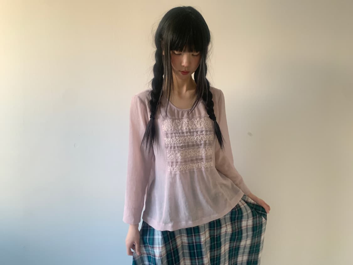 Check flare skirt 상품이미지2