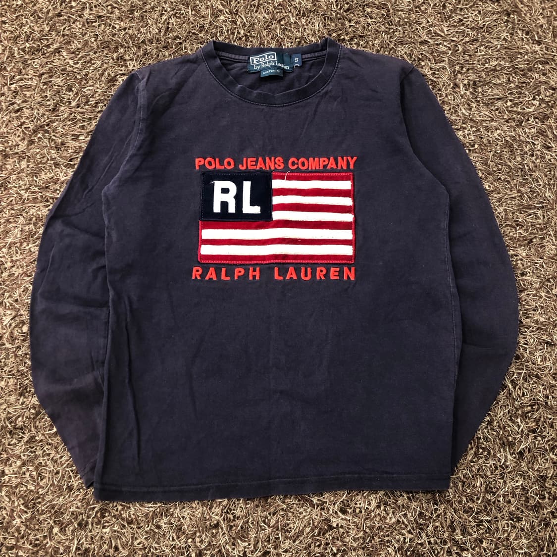 폴로 랄프로렌 성조기 롱슬리브 긴팔 티셔츠 상품이미지1