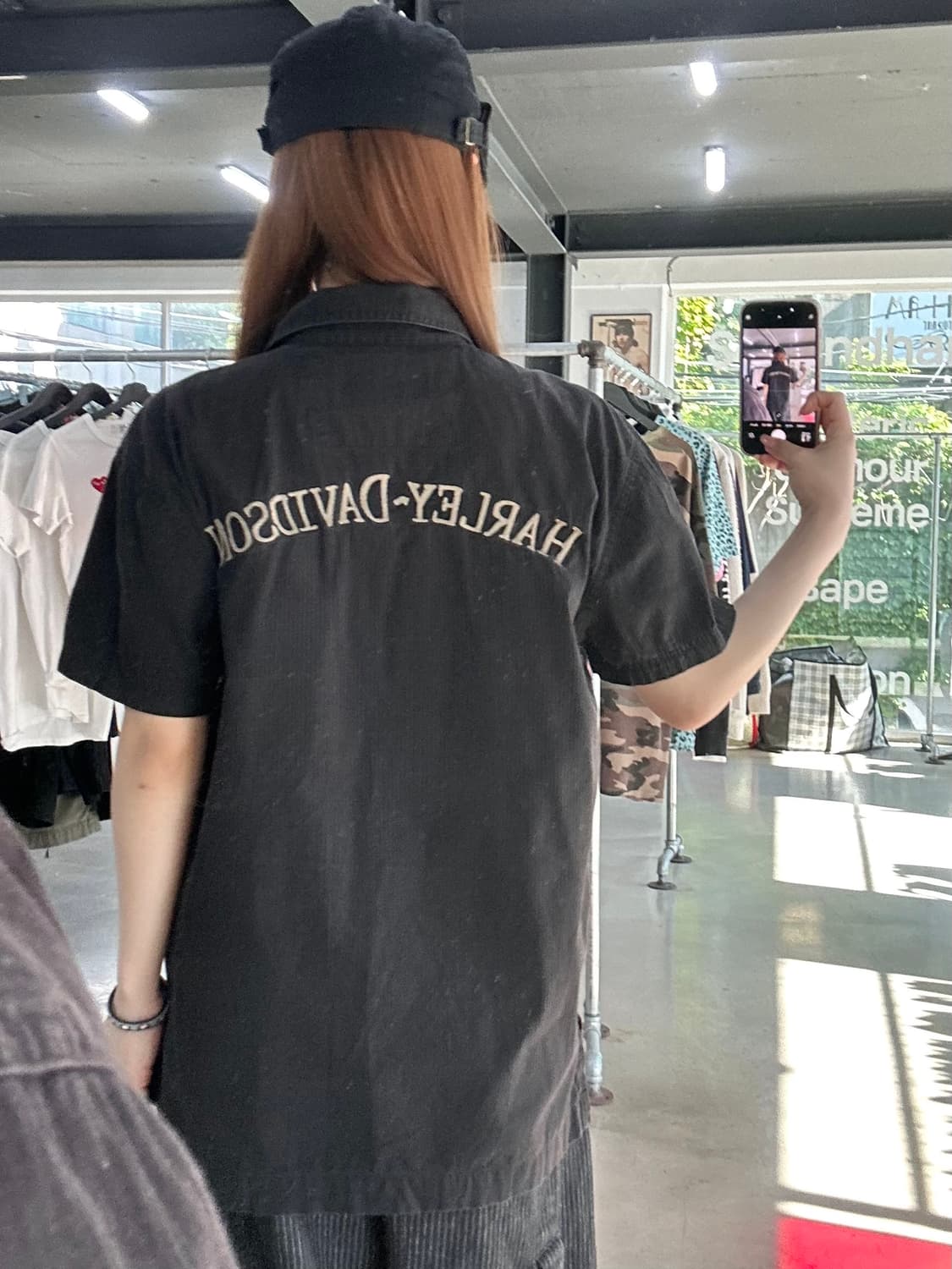 할리데이비슨 자수로고 반팔셔츠 상품이미지2