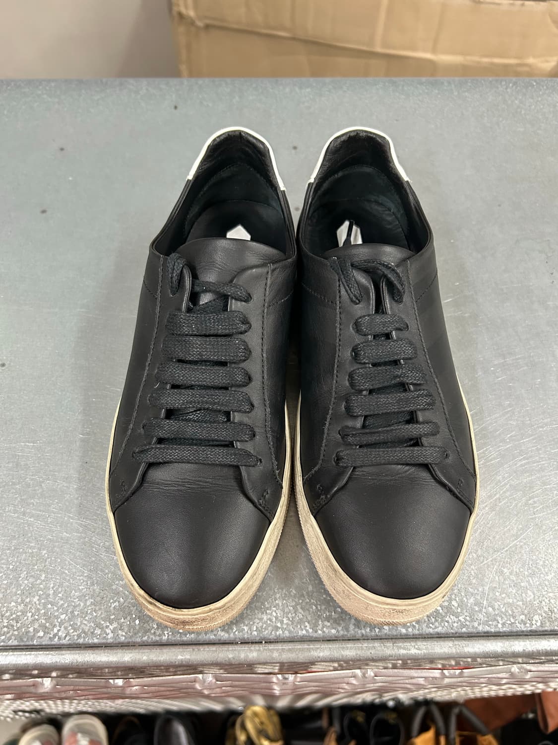 오프화이트 로우탑 레더 스니커즈 35 상품이미지5