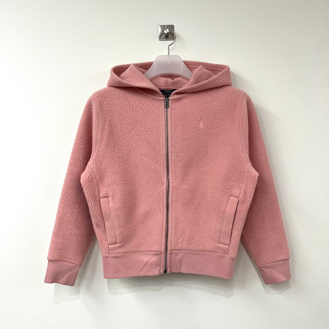 폴로 랄프로렌 핑크포니 뽀글이 플리스 후드집업 상품이미지2