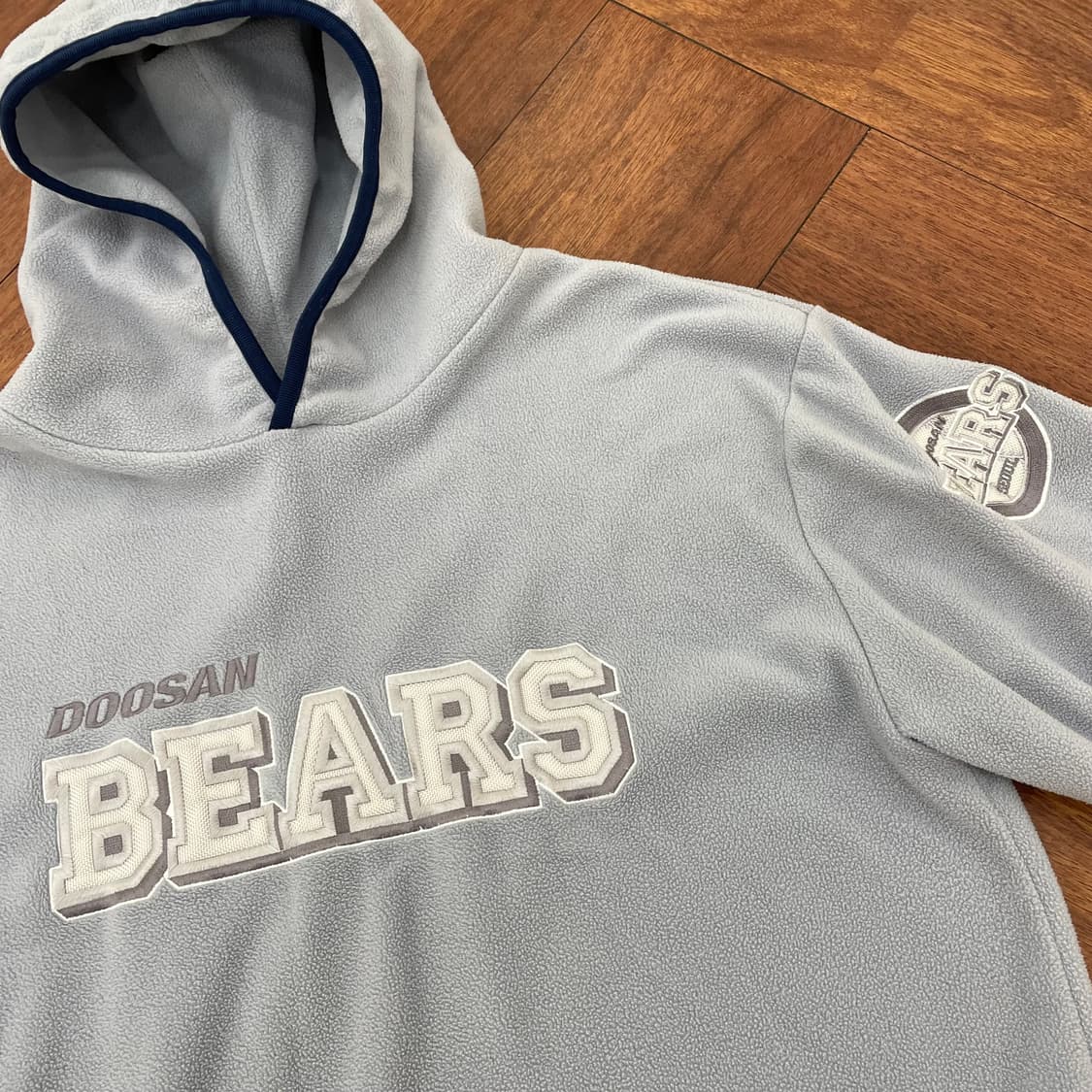 두산베어스 플리스 후드티 상품이미지2