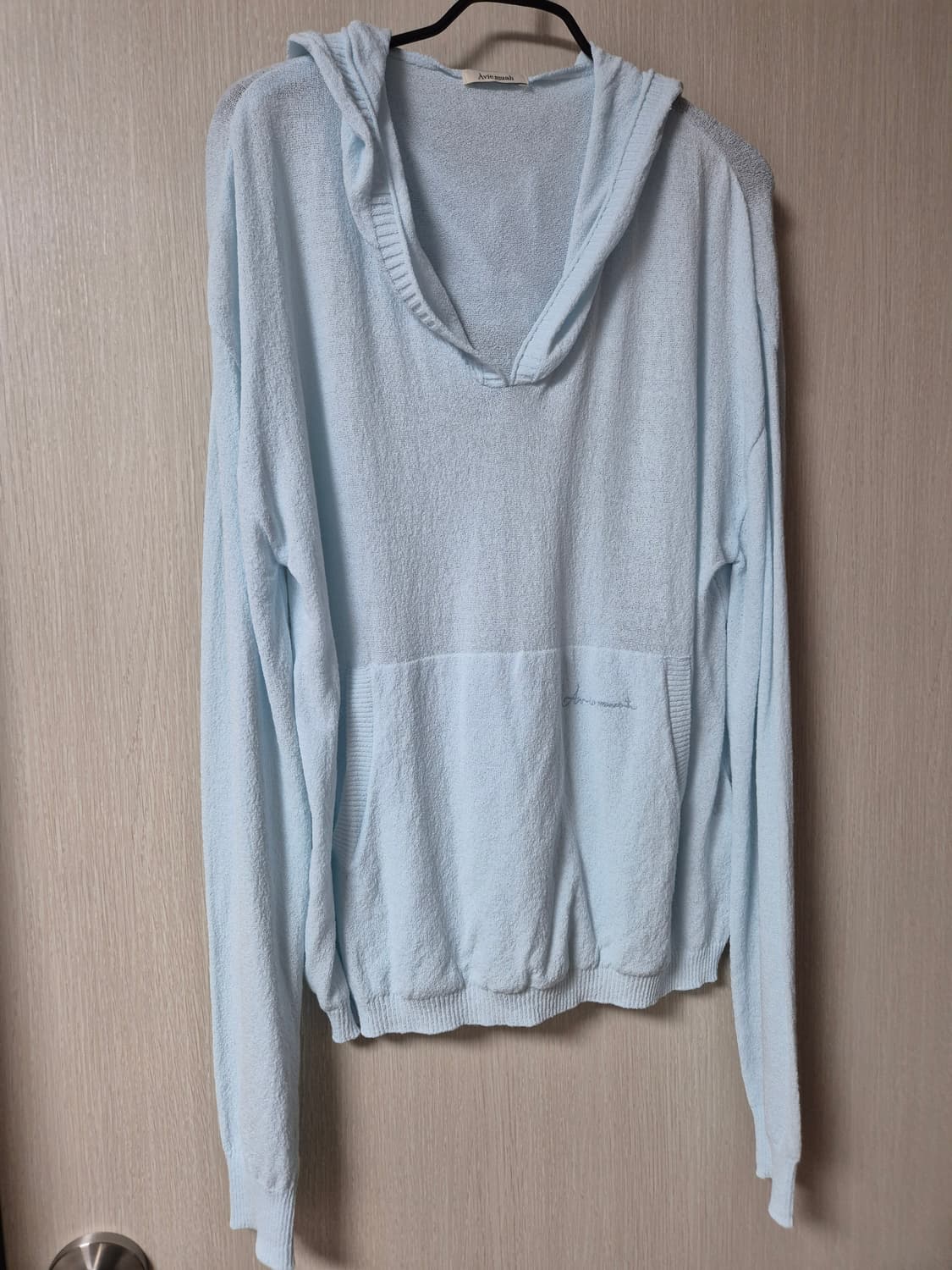 (25년) 아비에무아 시어후드 니트 오버사이즈 상품이미지2