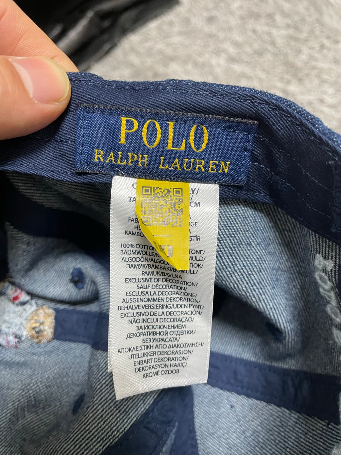 폴로Polo 폴로베어 데님 코튼 캡 Free 상품이미지5