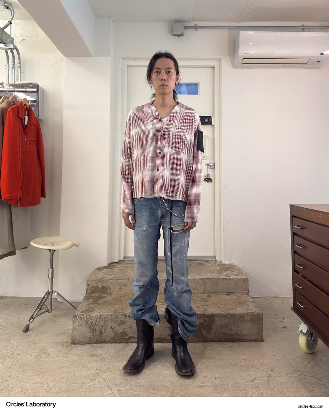 SUNSEA 선씨 깅엄 쉐도우 지골로 & 지골렛 셔츠 / 3 상품이미지10