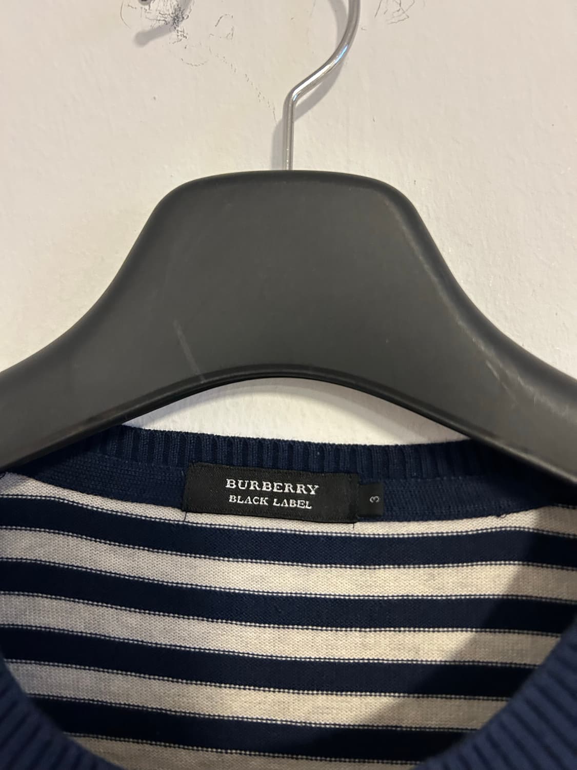 버버리 블랙라벨 코튼 스트라이프 니트 상품이미지2