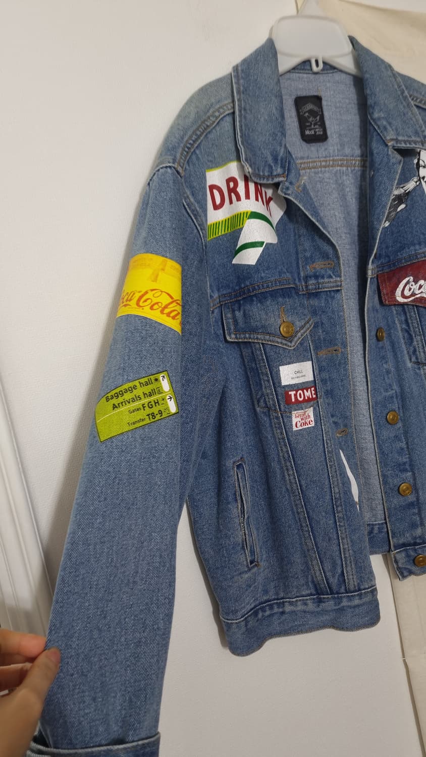 Mock Artist JEANS 패치 프린팅 청자켓F 상품이미지4