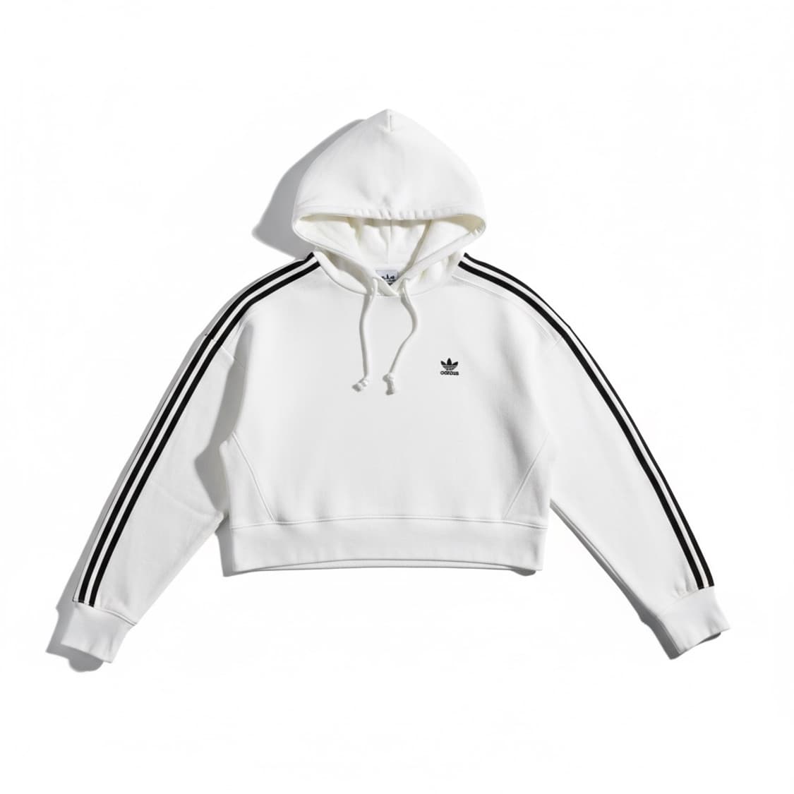 아디다스 크롭 삼선 후드티 M 상품이미지1