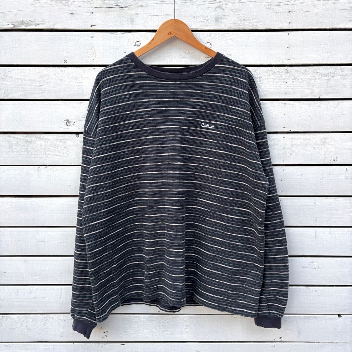 Carhartt 칼하트 스트라이프 와플티 롱슬리브 상품이미지1