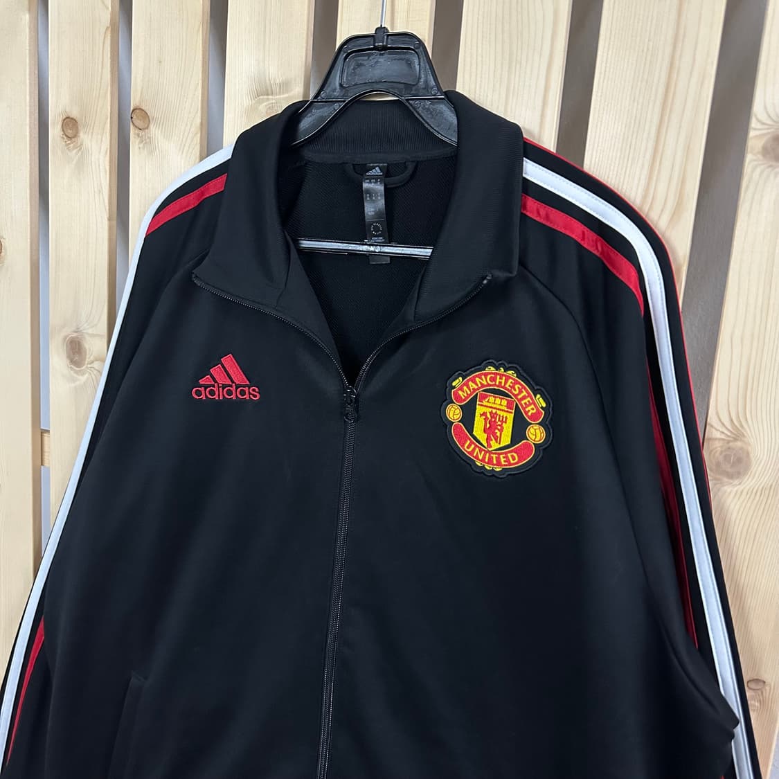 (XL) 아다다스 맨체스터 유나이티드 레드 블랙 져지 트랙탑 상품이미지4