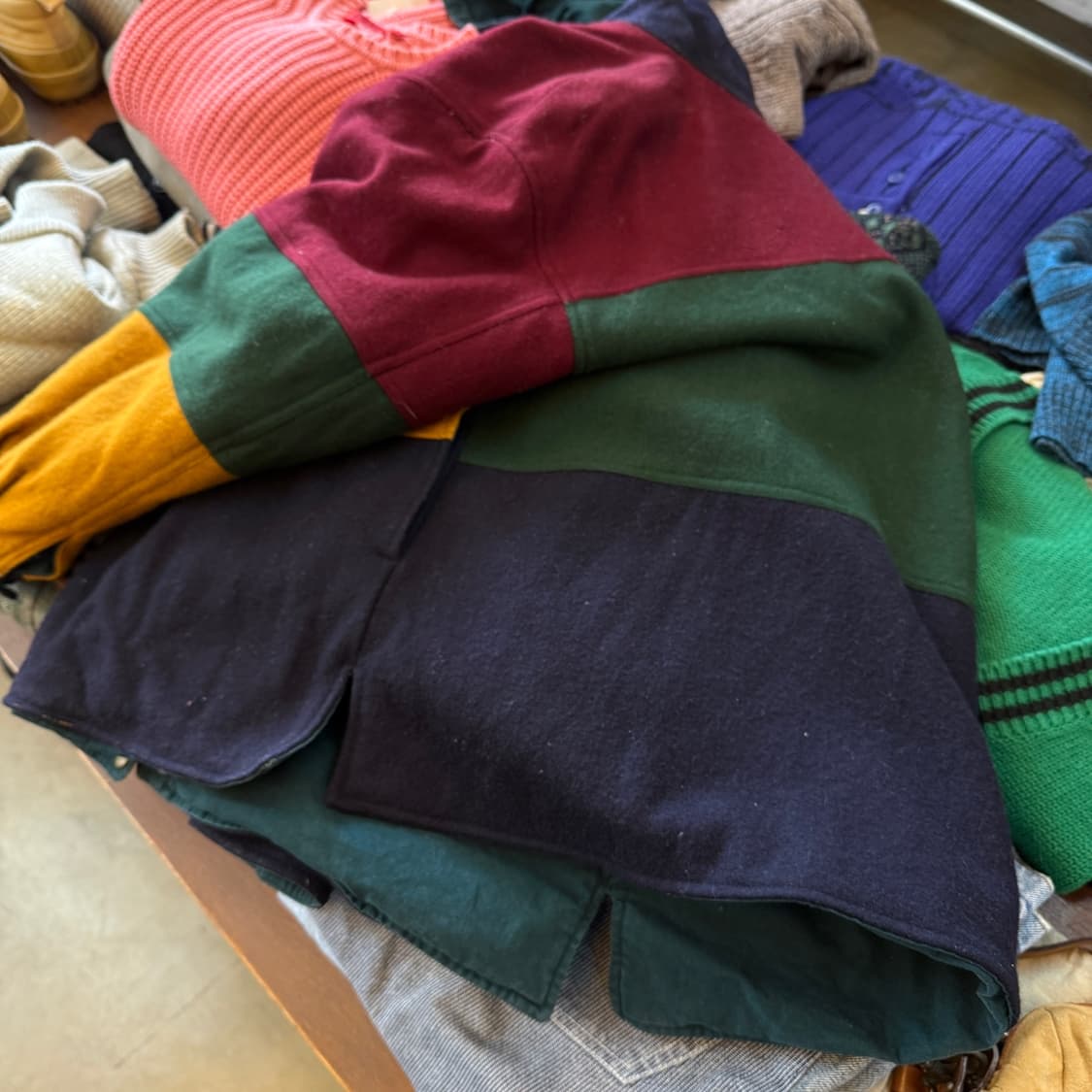 BRAETAN 인도생산 배색 파이어후크 디테일 리버서블 코트 자켓 상품이미지5