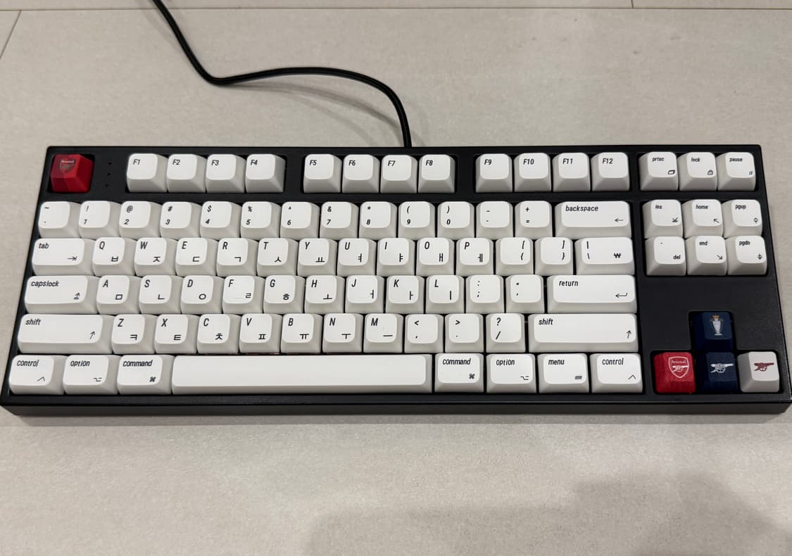 아스날 키보드 키캡 5종 세트 (25-26 유니폼 패턴) 상품이미지4