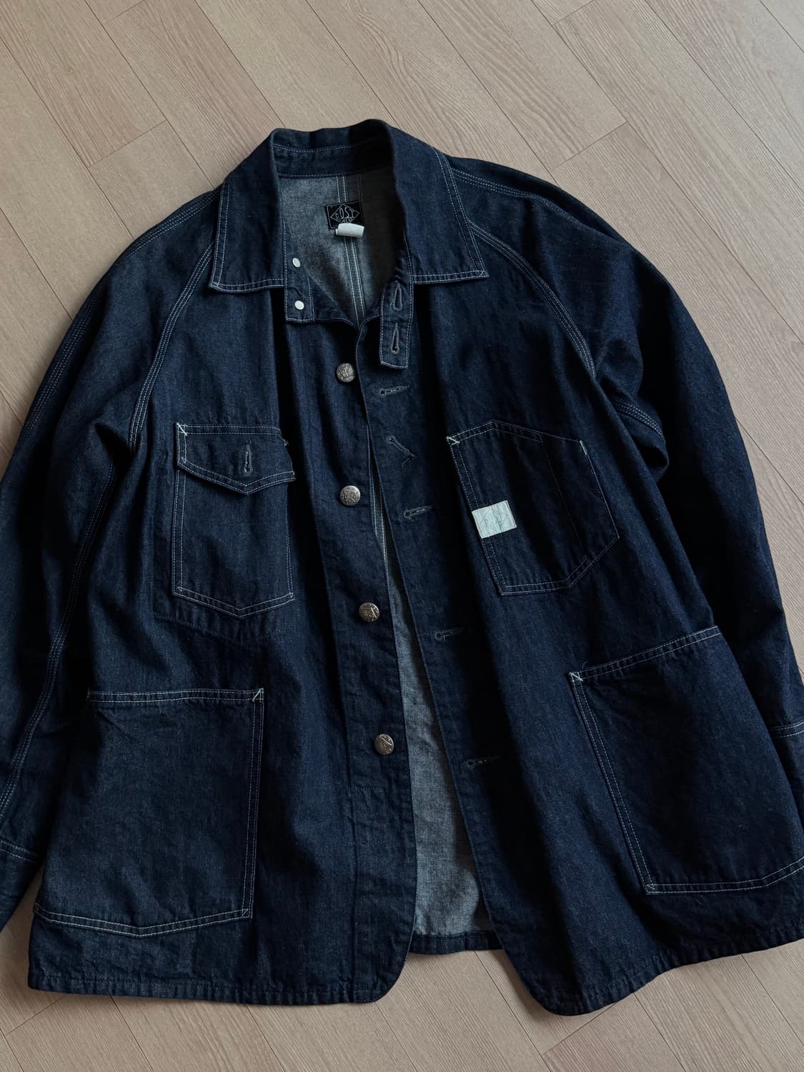 포스트오버올즈 데님 워크 자켓 L 상품이미지5