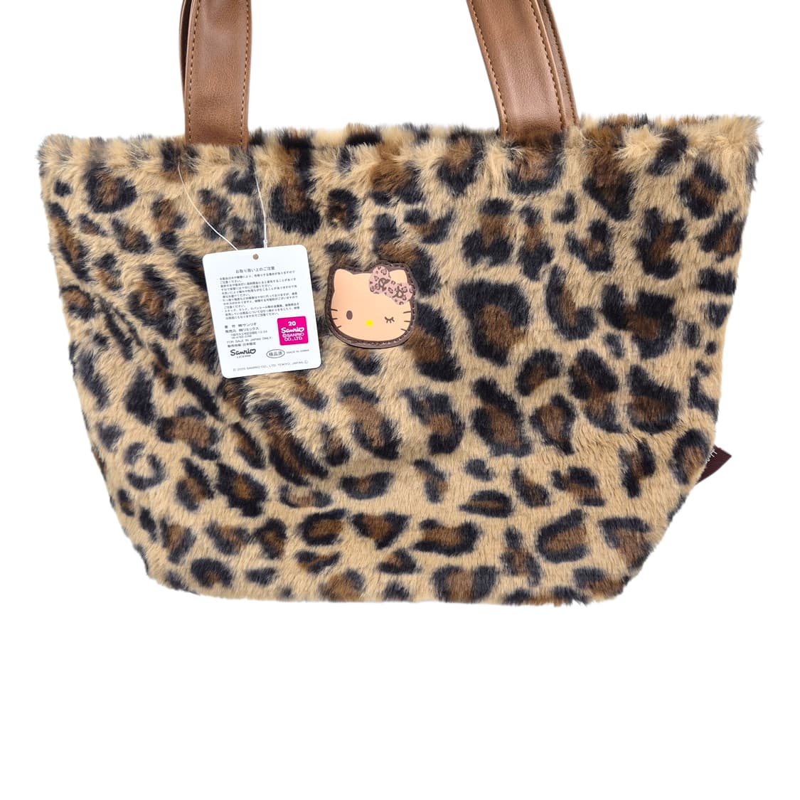 25s 키티 x 시마무라 호피 퍼 레더 토트백 상품이미지7