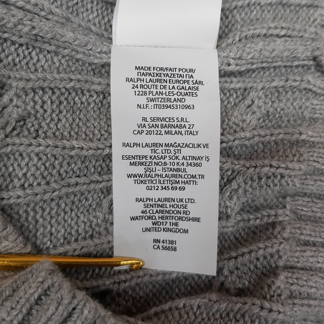 폴로 랄프로렌  케이블 코튼 브이넥 가디건 보이즈 XL사이즈 상품이미지8