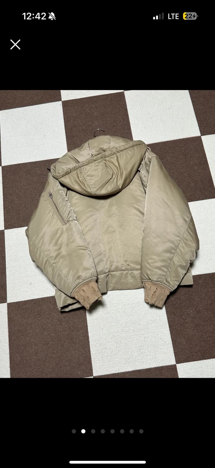 Iro 후드 봄버 자켓 베이지 상품이미지2