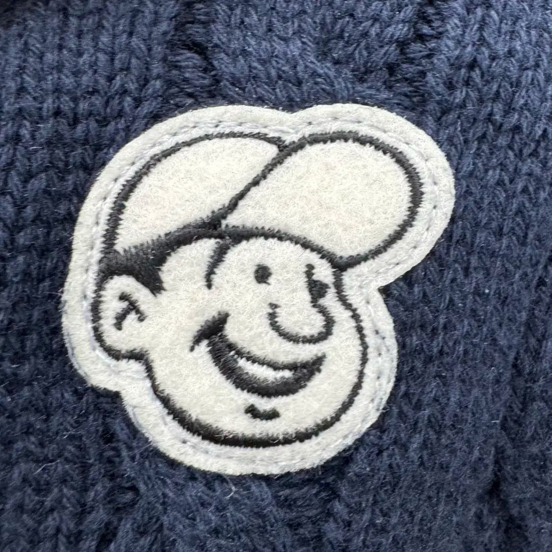 L(105) 이벳필드 케이블 네이비 라운드 니트  상품이미지5