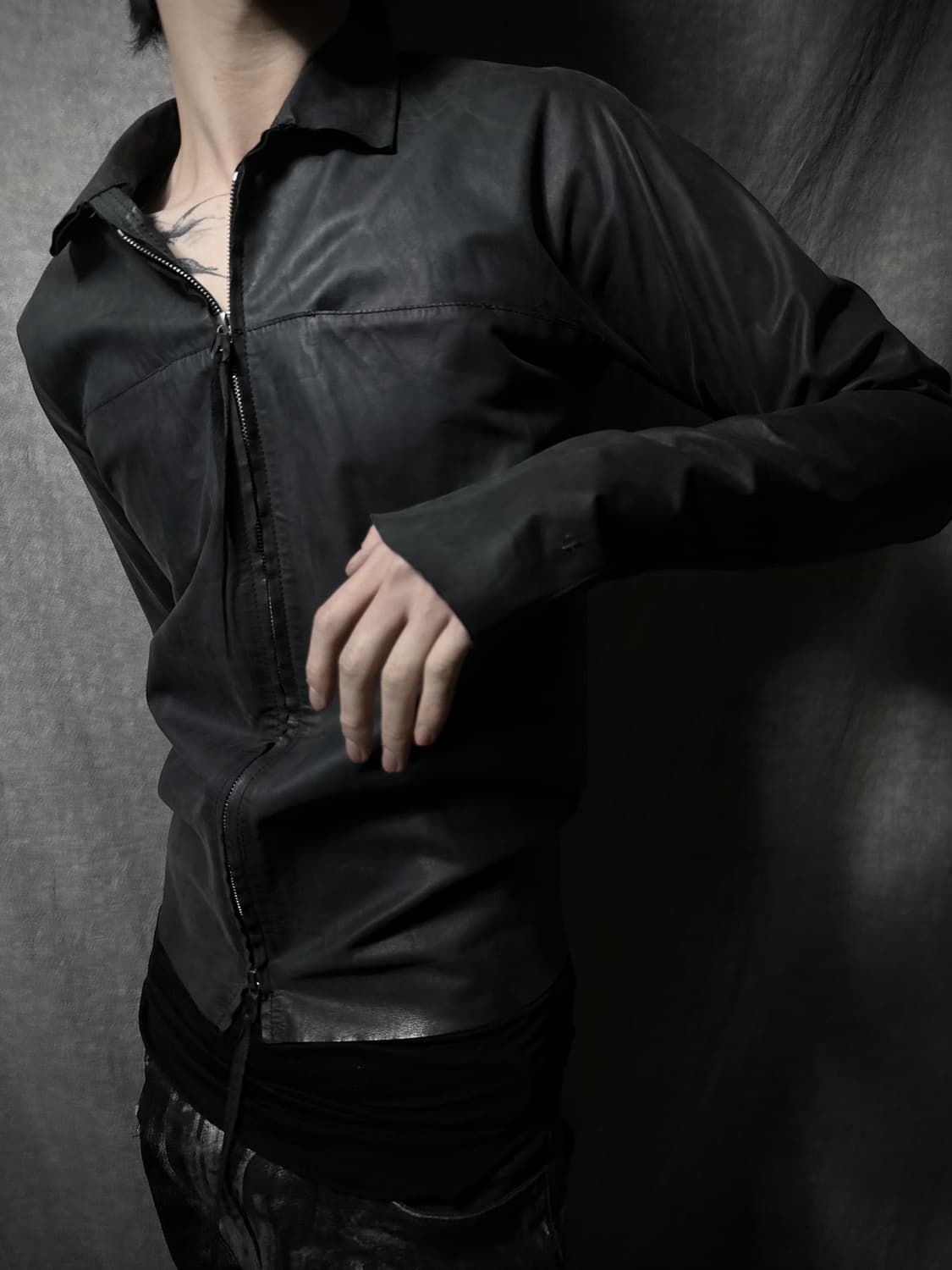 M.A+ Maurizio Amadei Leather Jacket 상품이미지1