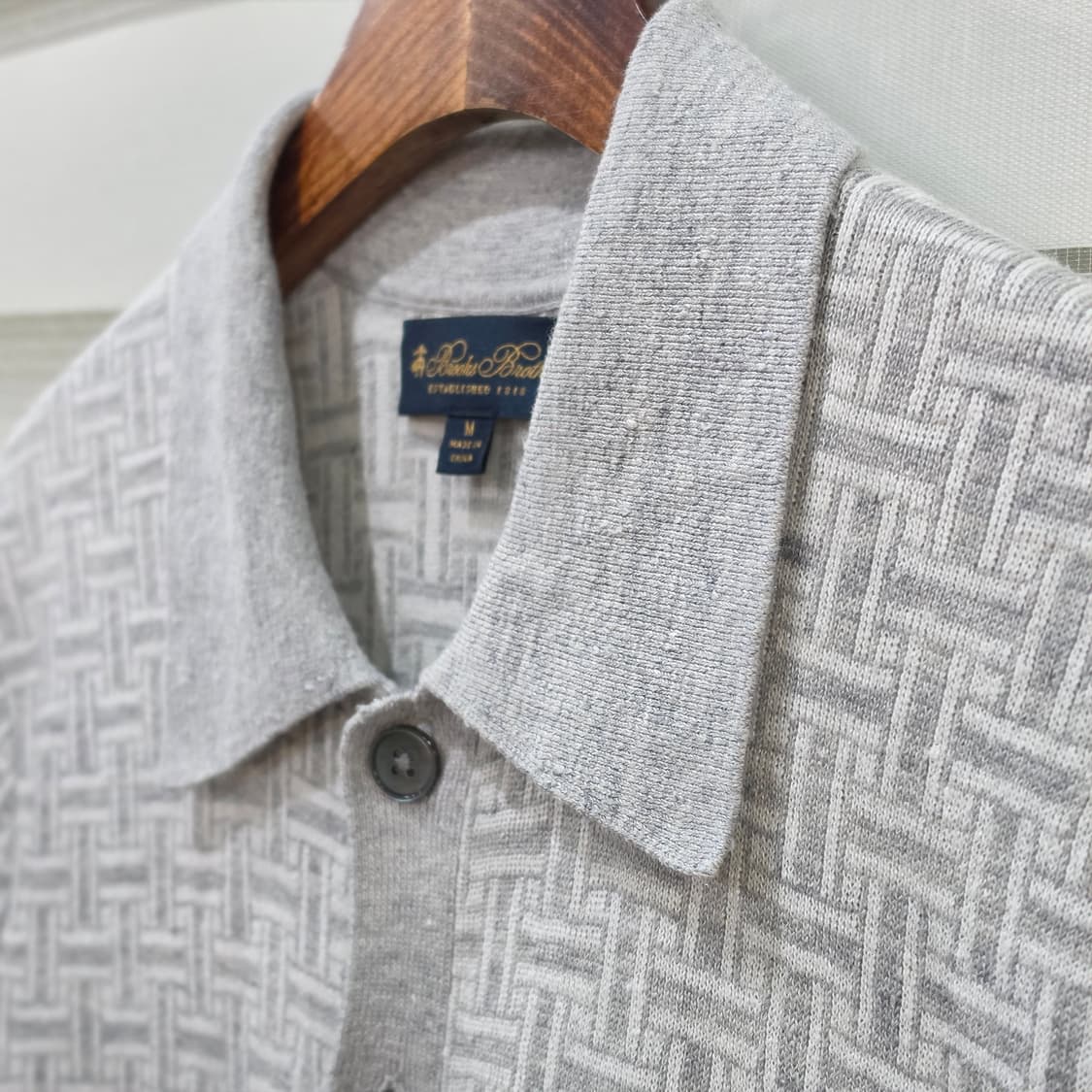 브룩스브라더스 트로피컬 바스켓 숏 슬리브 폴로가디건- M 상품이미지5