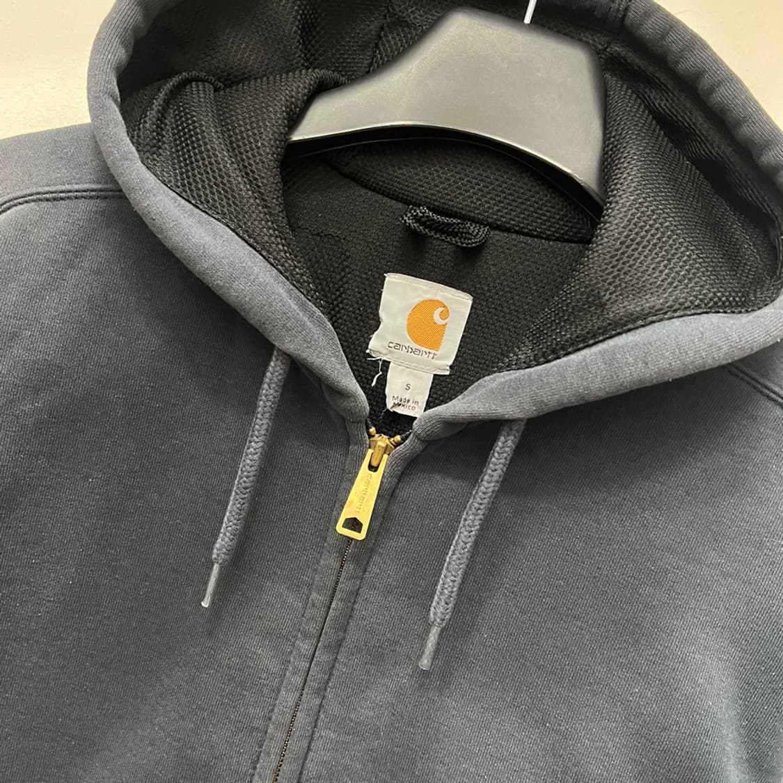 칼하트 써멀 레인디펜더 네이비 헤비 후드 집업 S 상품이미지3