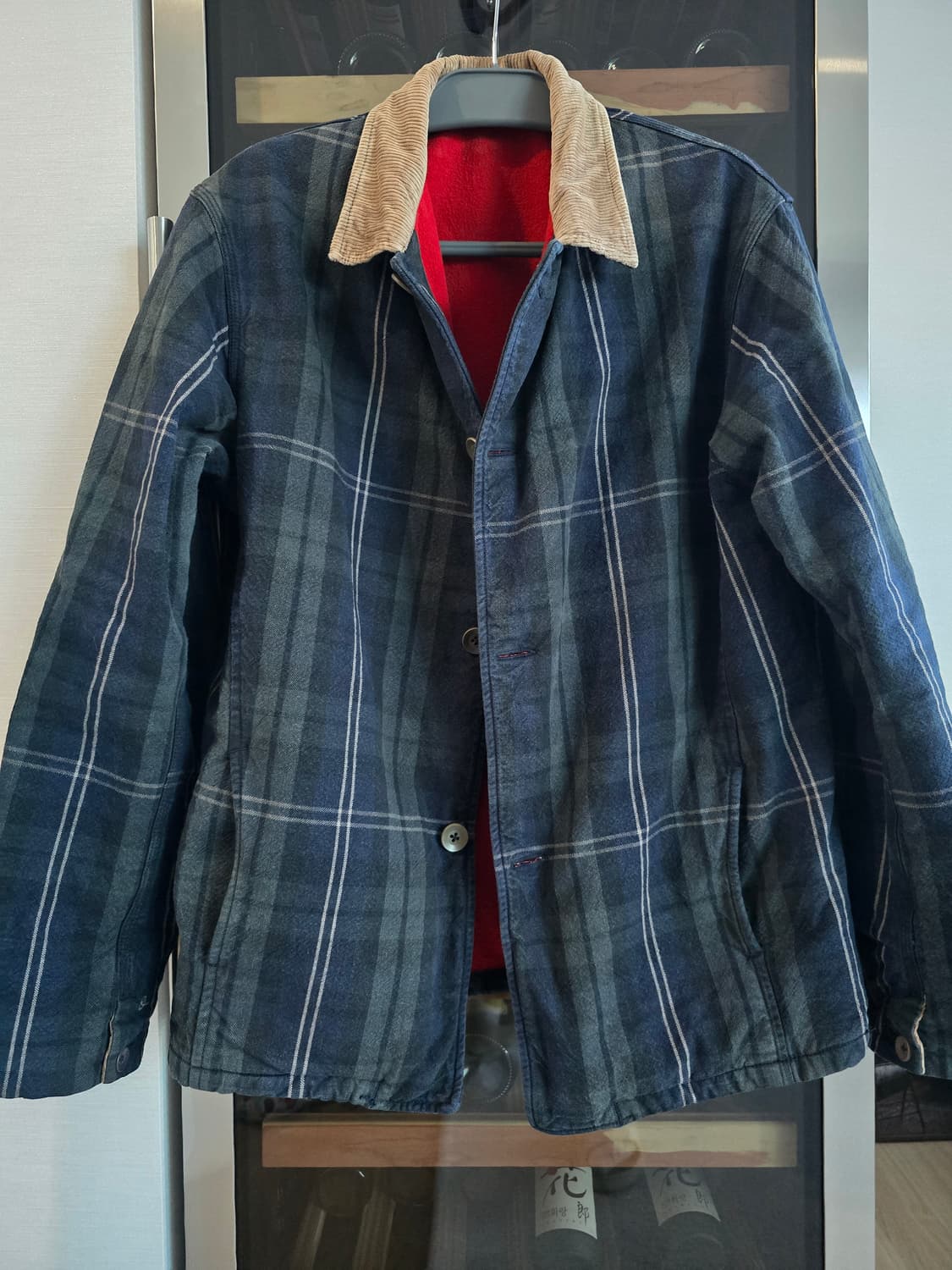 45R 45RPM 체크 워크 자켓 5(105)사이즈입니다. 상품이미지2