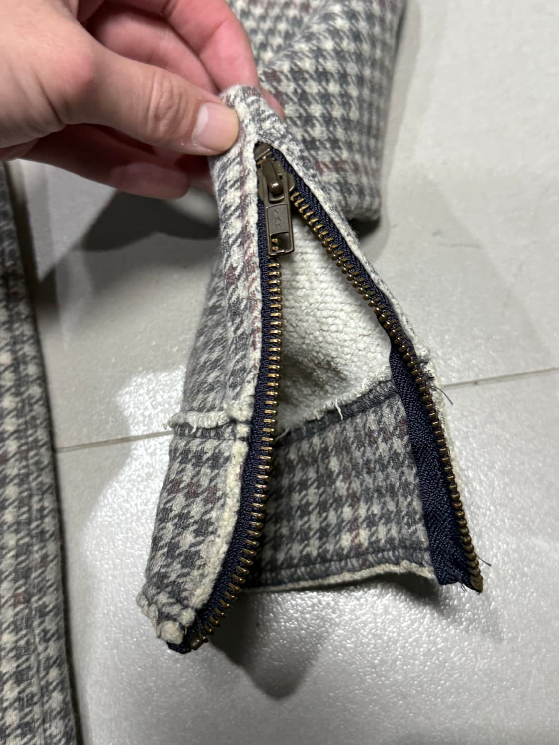 히스테릭 글래머 아카이브 울 캐시미어 혼방 히스걸 면 라이더 자켓  상품이미지5