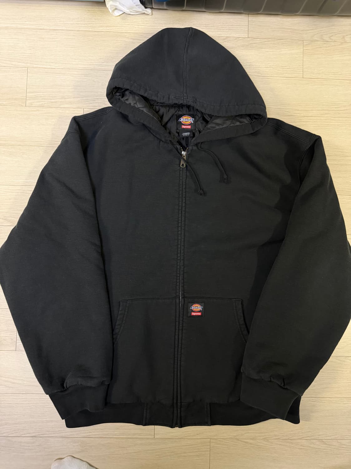 XL 24FW 슈프림 디키즈 후드집업 블랙 상품이미지1