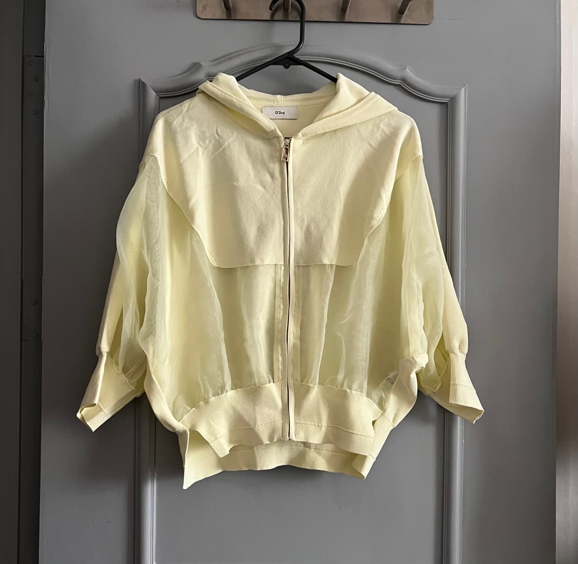 오즈세컨 텍스처 블록 돌먼 점퍼 90사이즈 상품이미지1