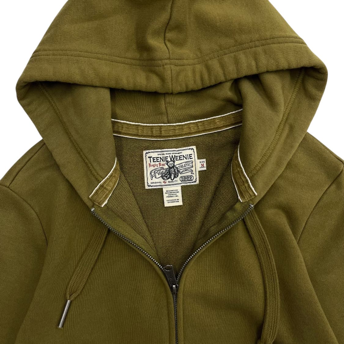 티니위니 곰돌이로고 올리브그린 후드집업 M 상품이미지5