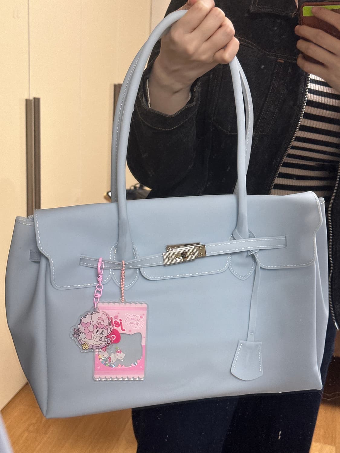 <SAMPLE SALE> 소라색 젤리 버킨 상품이미지4