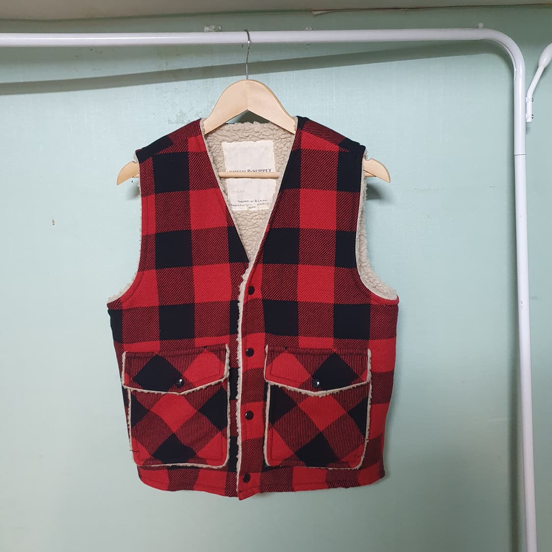 폴로랄프로렌 버팔로 쉐르파 조끼 베스트 s 95 상품이미지1