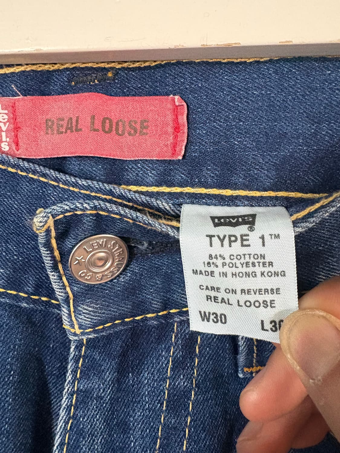 00‘s Levis Type 1 Real Loose denim pant 상품이미지4