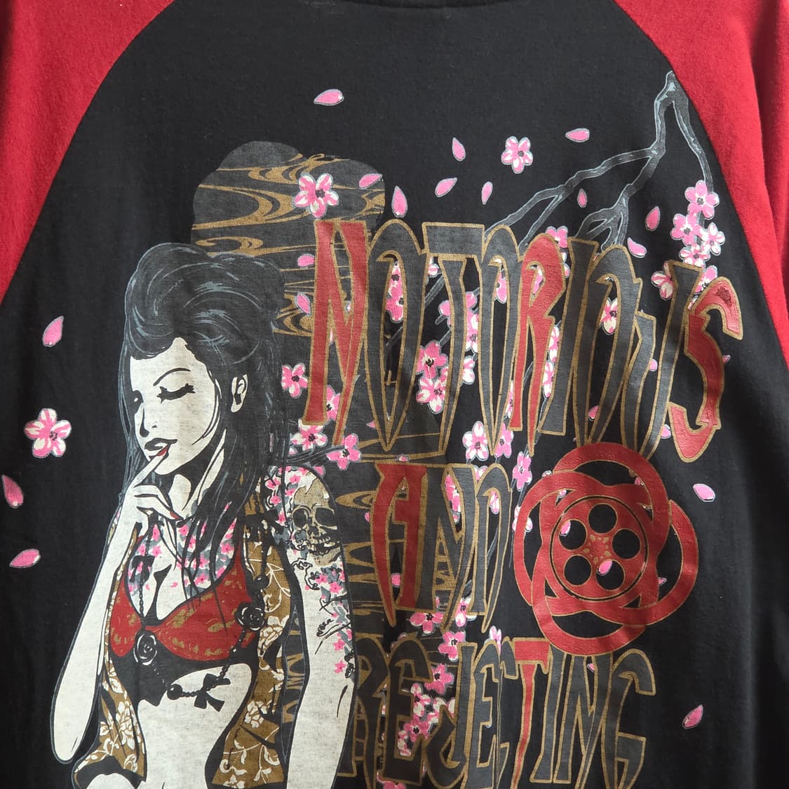 JPN 타투걸 프린팅 오리엔탈 나그랑 반팔 상품이미지5