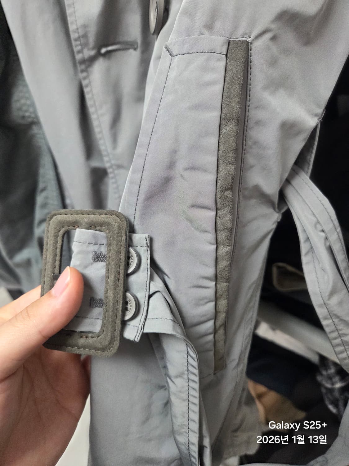 에르노 남성 트렌치코트 그레이 50사이즈 상품이미지5