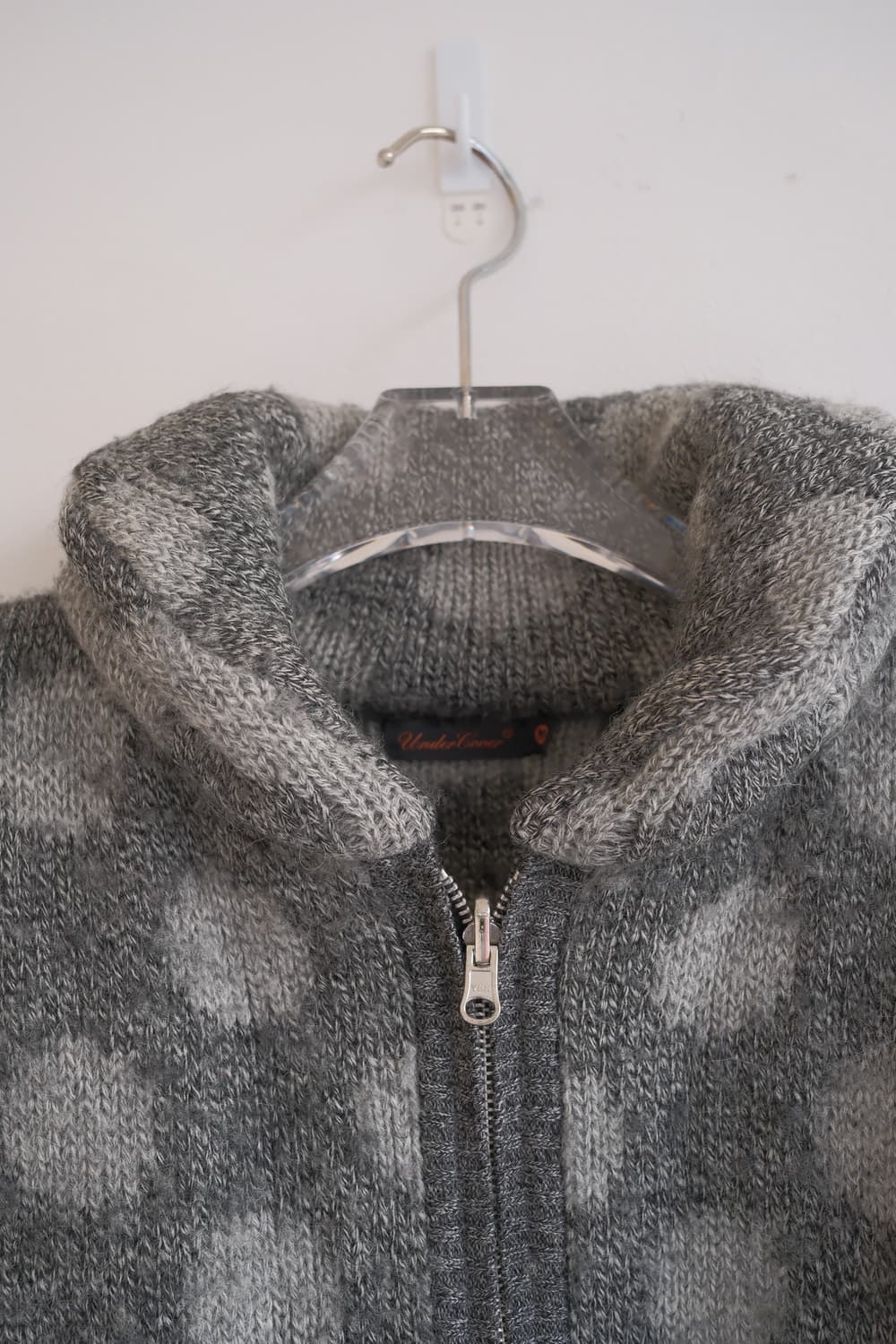 Dot cowichan alpaca 2way knit zip-up 상품이미지8