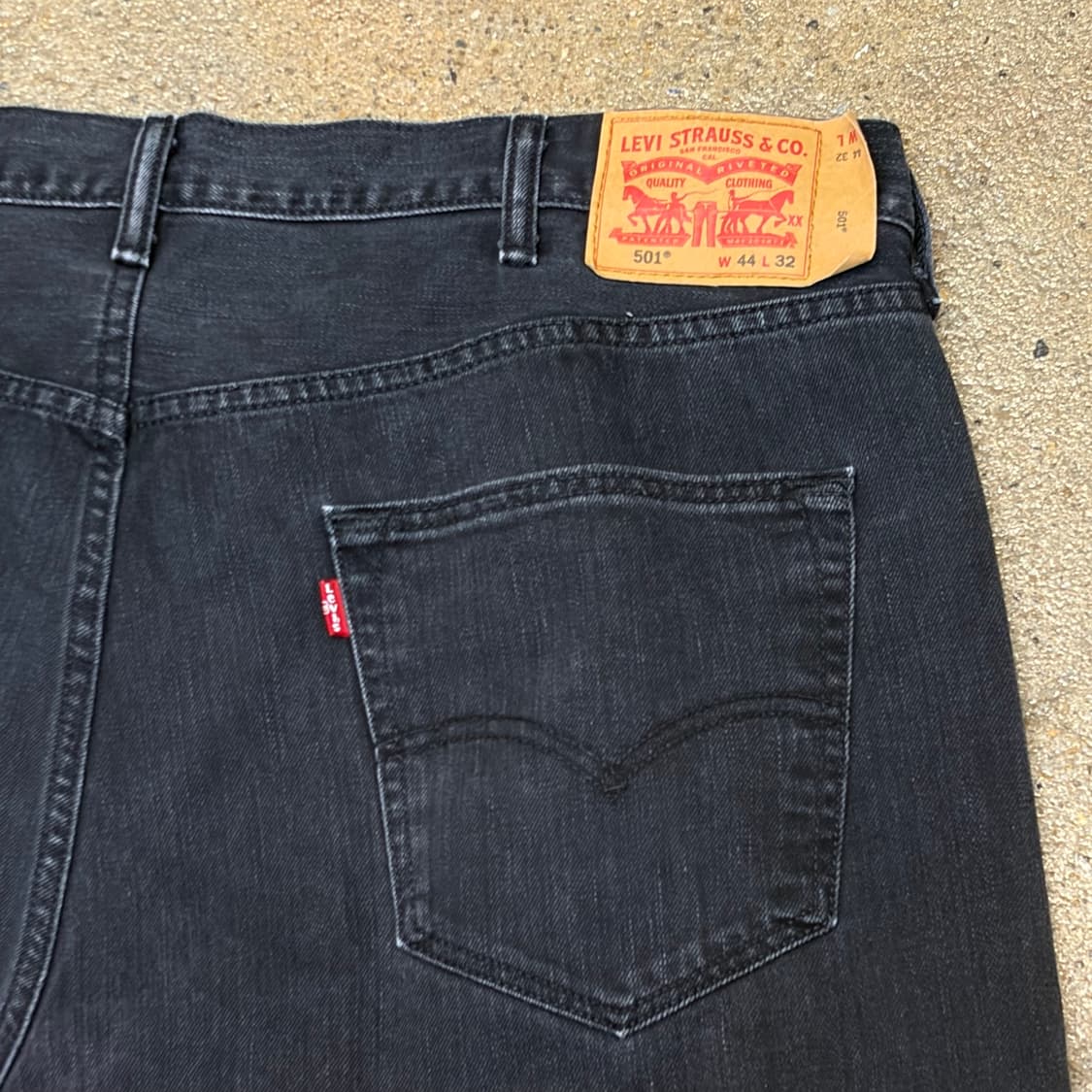 미국 빈티지 리바이스 501 블랙진 흑청 빅사이즈 청바지 상품이미지8