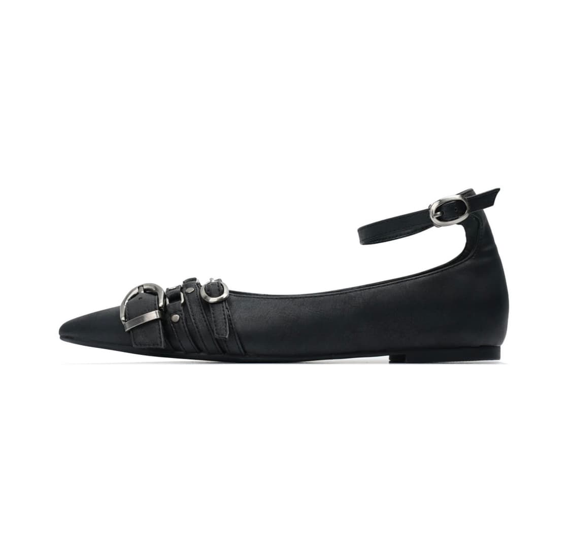 (미개봉)스틸레토 플랫 r. 904 steletto flats black 상품이미지4